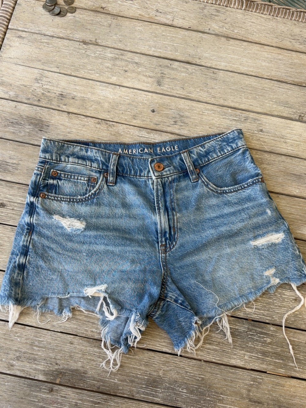 American Eagle Outfitters Light Blue Jean Shorts